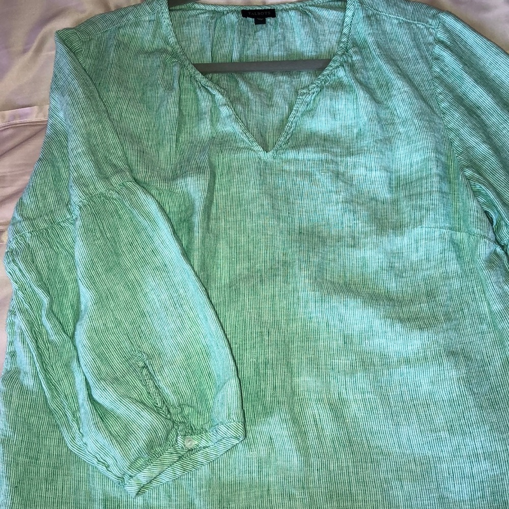 Talbots Linen Top Sz Large - Picture 2 of 6